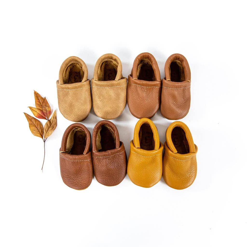 Baby Toddler Moccasin Shoes Honey (bottomR) Starry Knight Design