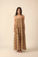 Load image into Gallery viewer, Plaid spaghetti tiered dress - AMENTE
