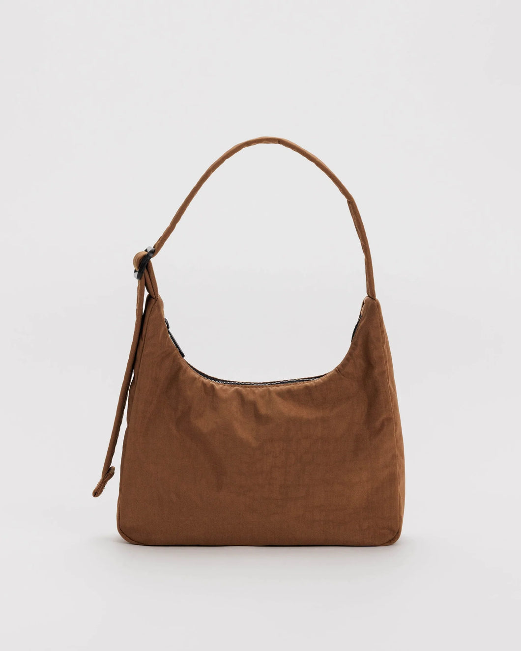 MINI NYLON SHOULDER BAG | BROWN - BAGGU