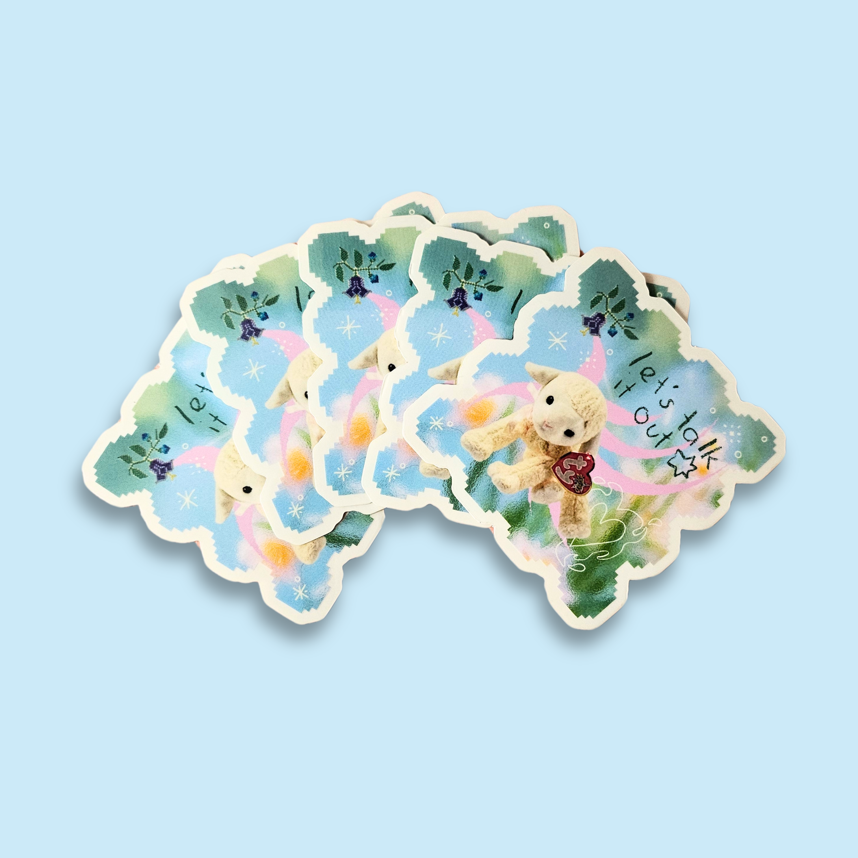 Talk It Out Rug Riley Grae - Talk It Out Lamb Sticker – Findings Market