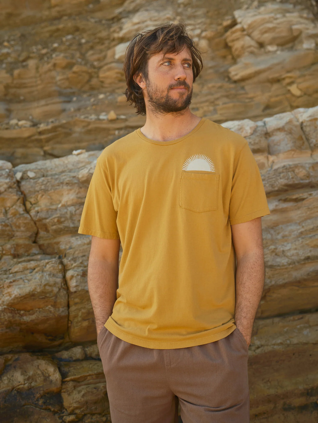 COUNTRY SUN TEE | MUSTARD - MOLLUSK SURF