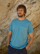 Load image into Gallery viewer, HEMP POCKET TEE - WASHED SAPPHIRE - MOLLUSK SURF
