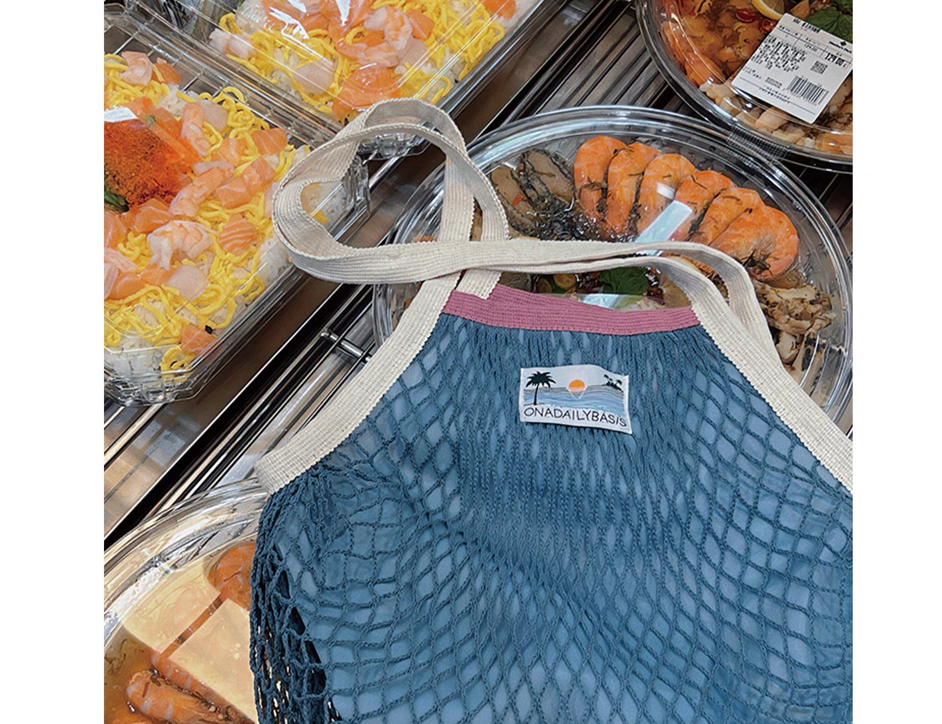 OADB MESH TOTE BAG - LARGE- MINIEGG GOODS