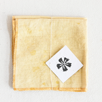 Marigold Dyed - Napkin Set Set of two 12” x 12” Linen Napkins, dyed in Los Angeles using Marigolds.