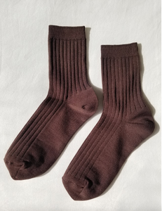 HER SOCKS (MC COTTON) | COFFEE - LE BON SHOPPE