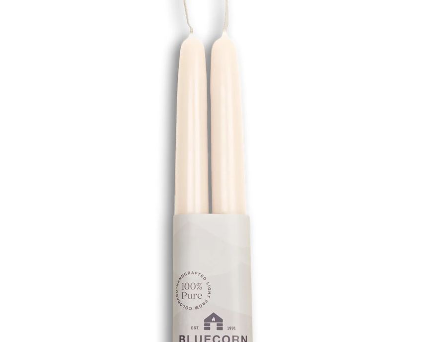 Hand-Dipped Beeswax Taper Candles - 8" | DUSK