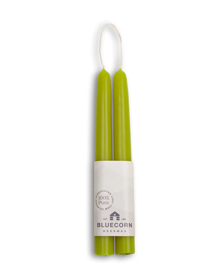 Bluecorn Hand-Dipped Beeswax Taper Candles - Thumbnail 3