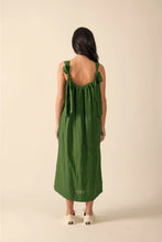 Load image into Gallery viewer, Shoulder Tie Linen Dress - AMENTE

