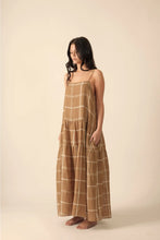 Load image into Gallery viewer, Plaid spaghetti tiered dress - AMENTE

