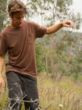 Load image into Gallery viewer, HEMP POCKET TEE | BROWN | MOLLUSK SURF
