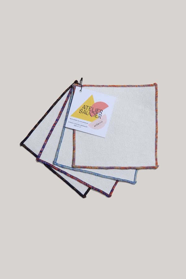 RAINBOW SKY APÉRITIF COCKTAIL NAPKIN SET- ATELIER SAUCIER
