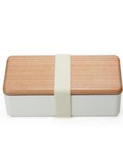 Load image into Gallery viewer, WOODEN-LID LUNCH BOX | WHITE - LOIS
