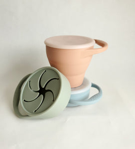 SILICONE SNACK CUP - SAGE