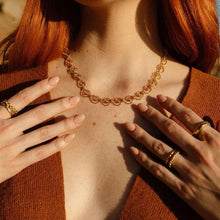 Load image into Gallery viewer, Gold Shell Necklace - Nautilus Spiral Chain - DEA DIA
