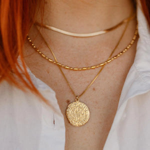 Gold Vintage Ball Chain Necklace - DEA DIA