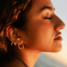 Load image into Gallery viewer, Organic Open Circle Stud Earrings - DEA DIA
