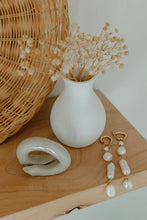 Load image into Gallery viewer, Pearl Hoop Drop Earrings - DEA DIA
