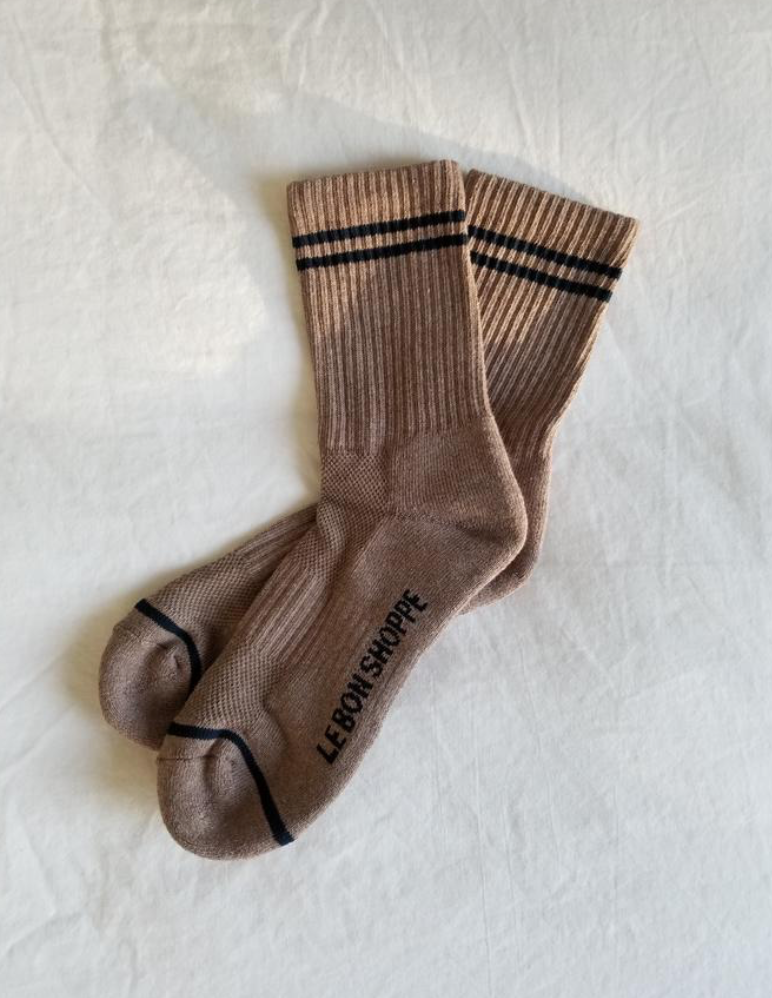 BOYFRIEND SOCKS | COCOA - LE BON SHOPPE