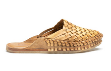 Load image into Gallery viewer, WOVEN SLIDE / NATURAL LEATHER | WOMEN&#39;S - MOHINDERS
