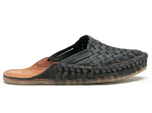 Load image into Gallery viewer, WOVEN SLIDE / IRON-DYED LEATHER | WOMEN&#39;S - MOHINDERS
