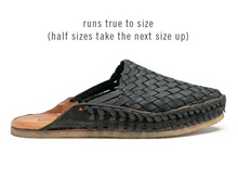 Load image into Gallery viewer, WOVEN CITY SLIPPER / IRON-DYED LEATHER | MEN&#39;S - MOHINDERS
