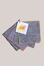 Load image into Gallery viewer, RAINBOW CHAMBRAY APÉRITIF COCKTAIL NAPKINS - ATELIER SAUCIER
