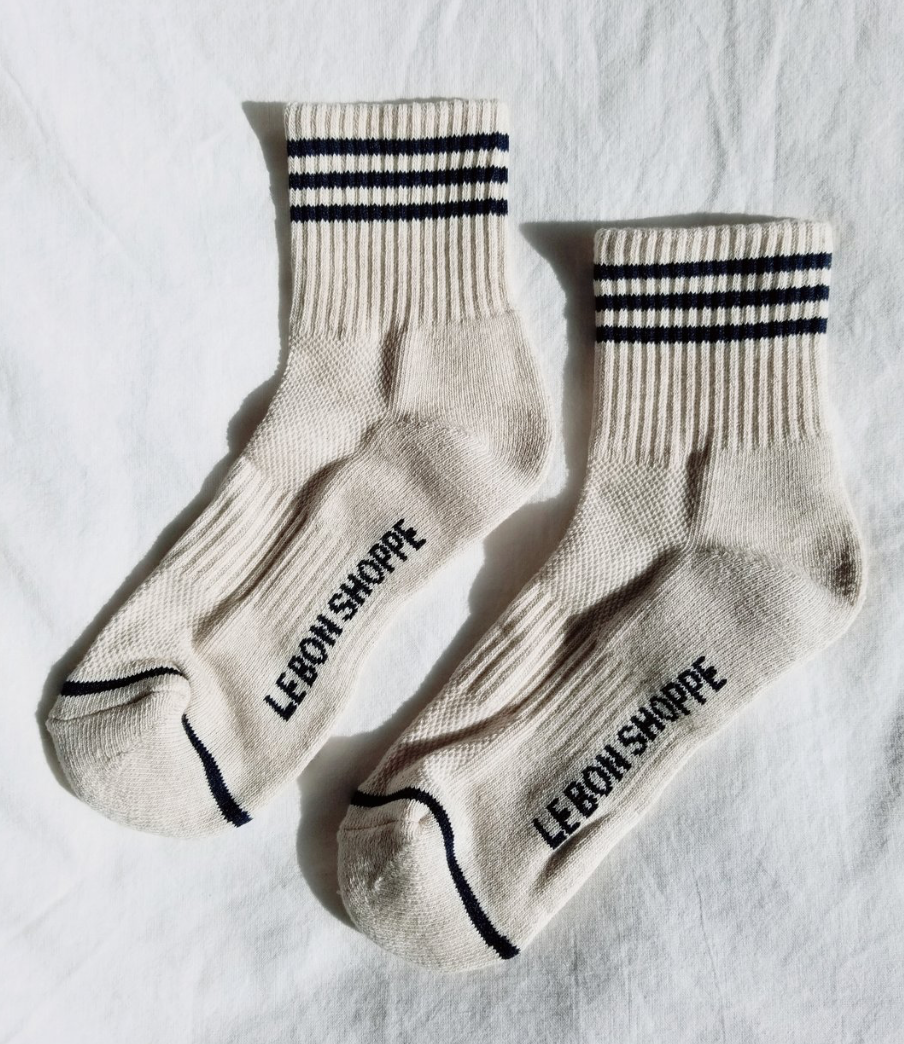 GIRLFRIEND SOCKS | OATMEAL - LE BON SHOPPE