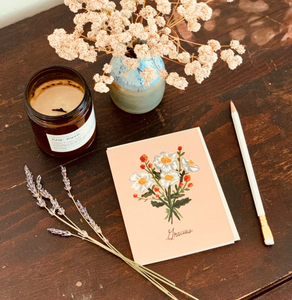 SOUTHWESTERN MATILIJA POPPY THANK YOU CARD - LITTLE SALT WAGON