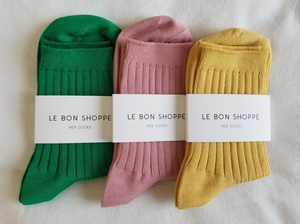 HER SOCKS (MC COTTON) | KELLY GREEN - LE BON SHOPPE