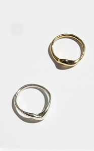 LOW TIDE RING | BRASS - MONEH BRISEL JEWLRY