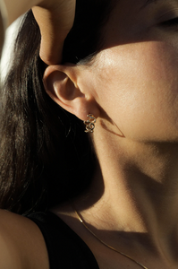 CURRENT HOOPS  | BRASS - MONEH BRISEL JEWELRY