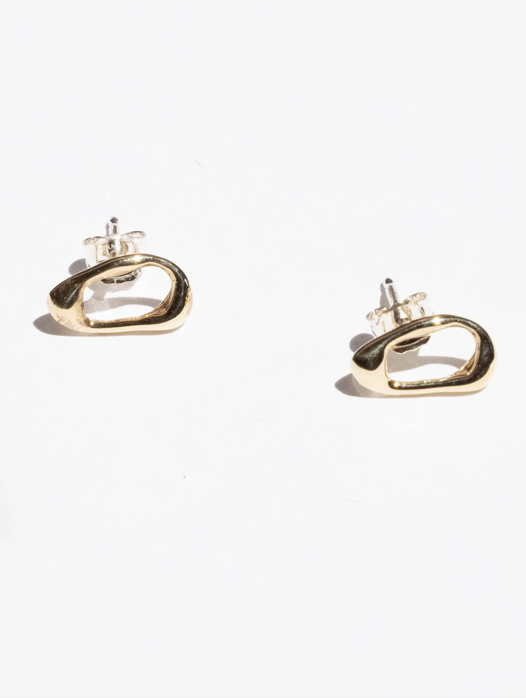 CURRENT STUDS | BRASS - MONEH BRISEL JEWELRY