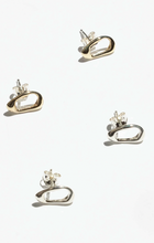 Load image into Gallery viewer, CURRENT STUDS | BRASS - MONEH BRISEL JEWELRY

