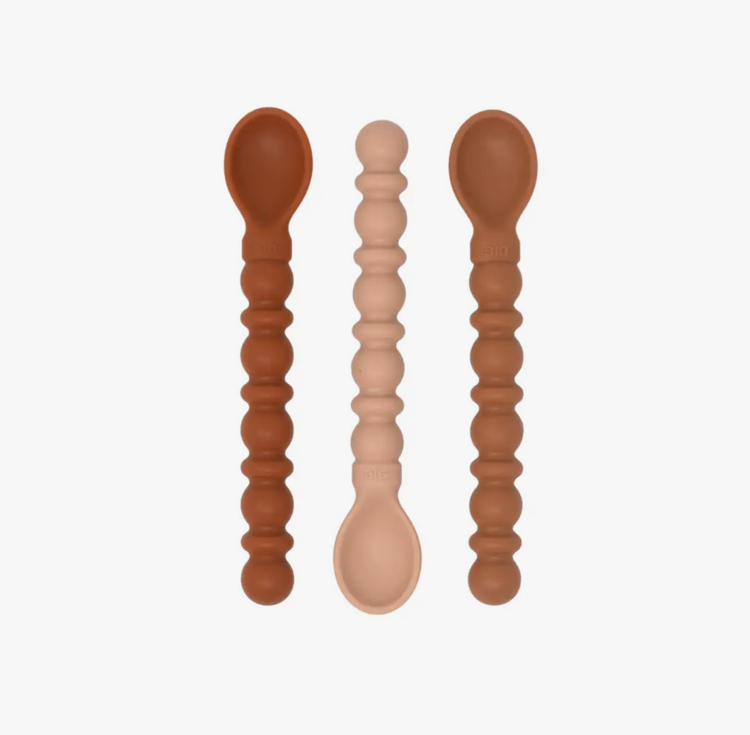 SILICONE TEETHY UTENSIL - SET OF 3 | SEDONA - THE DEAREST GREY