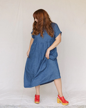 Load image into Gallery viewer, GRACE DRESS | HEMP DENIM - TIGEROWL
