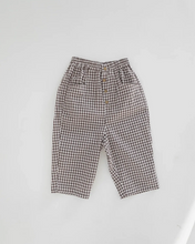 Load image into Gallery viewer, GINGHAM PANTS | COCOA
