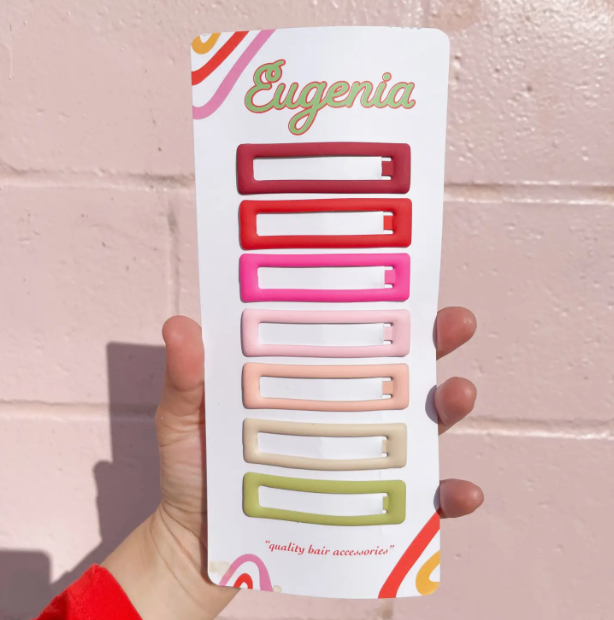 JUMBO RAINBOW SNAP CLIP PACK | WARM COLORS - EUGENIA KIDS