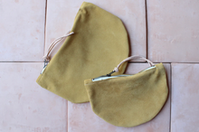 Load image into Gallery viewer, LOS LUNAS POUCH | LARGE - OLIVE N&#39; SUEDE
