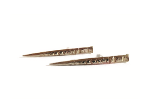 LARGE CACTUS SPIKES | 14K YELLOW GOLD PLATE - MONICA SQUITIERI