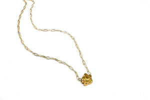 GOLD DAISY NECKLACE  - DEA DIA