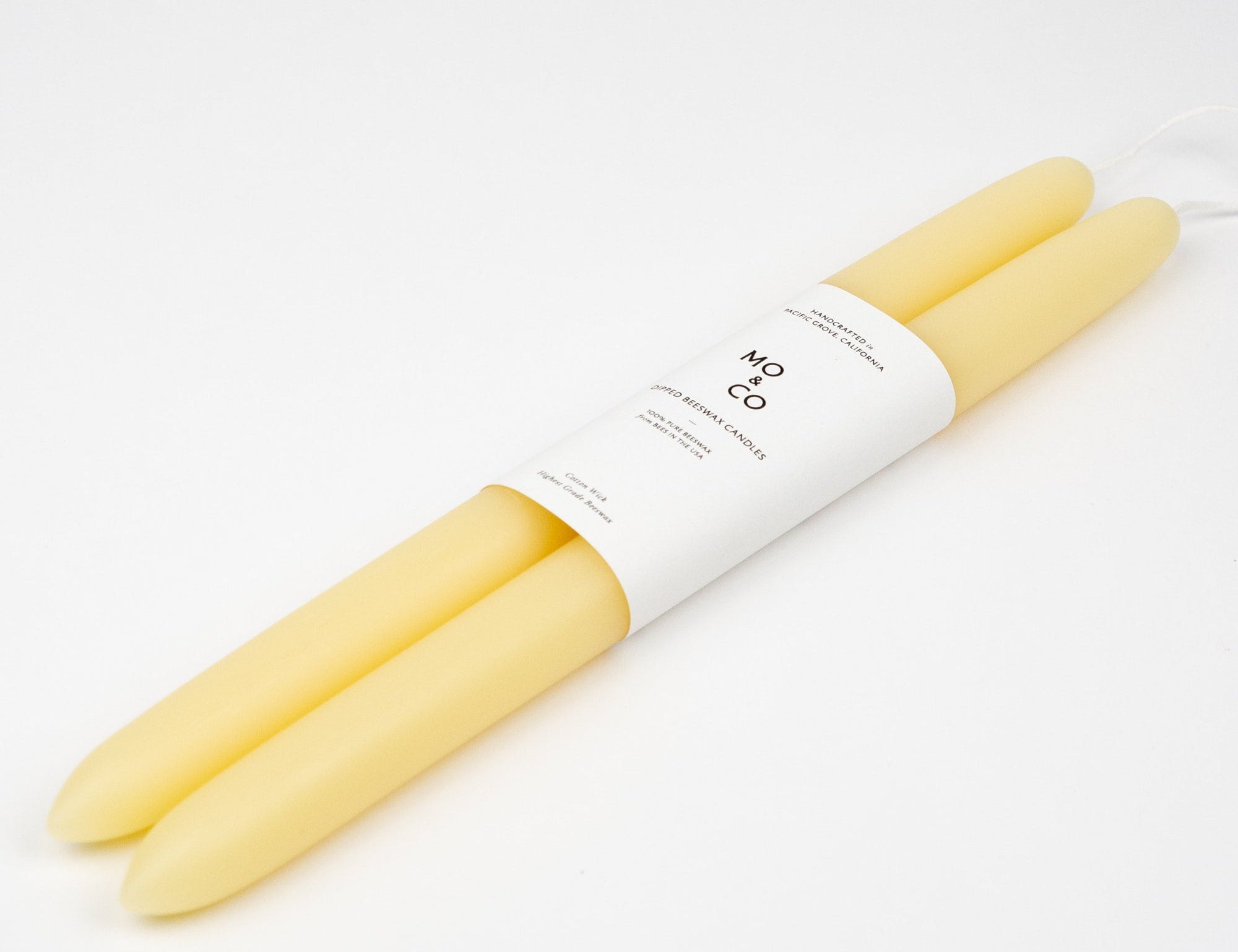 Hand dipped Beeswax Candle stick set